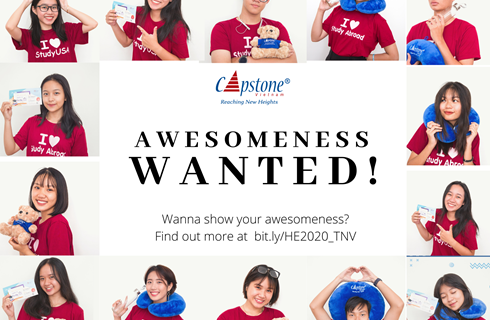 MỜI BẠN VỀ TEAM CHÚNG MÌNH: CAPSTONE VIETNAM TUYỂN TÌNH NGUYỆN VIÊN CHO TRIỂN LÃM GIÁO DỤC MÙA XUÂN 2020